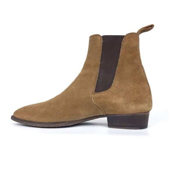 ORO THE ALPACA GRANADA CHELSEA BOOTS Tan Brown Elevated Western Quiet Luxury 7 - Picture 5 of 12